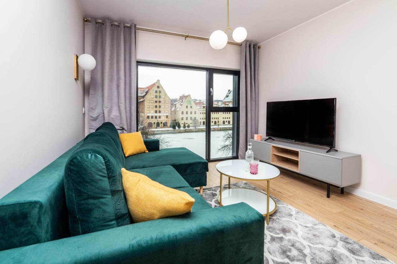 Pobookowane River View Apartments Gdańsk Buitenkant foto