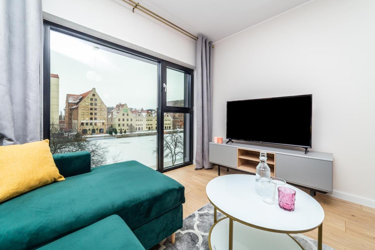 Pobookowane River View Apartments Gdańsk Buitenkant foto