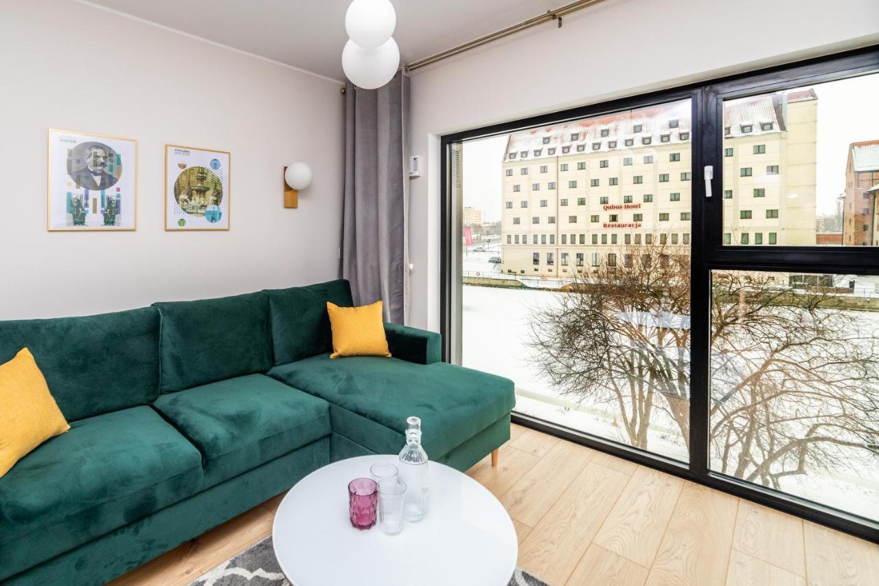 Pobookowane River View Apartments Gdańsk Buitenkant foto