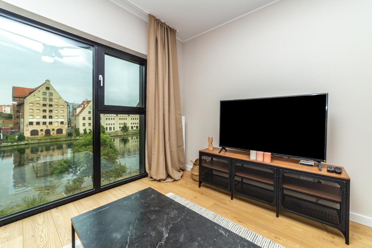 Pobookowane River View Apartments Gdańsk Buitenkant foto